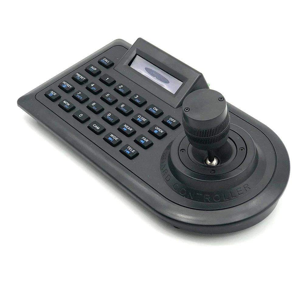 3-Axis Joystick Digital Intelligent Keyboard Controller RS485 Pan Tilt Zoom Control For Analog AHD High Speed Dome PTZ Camera