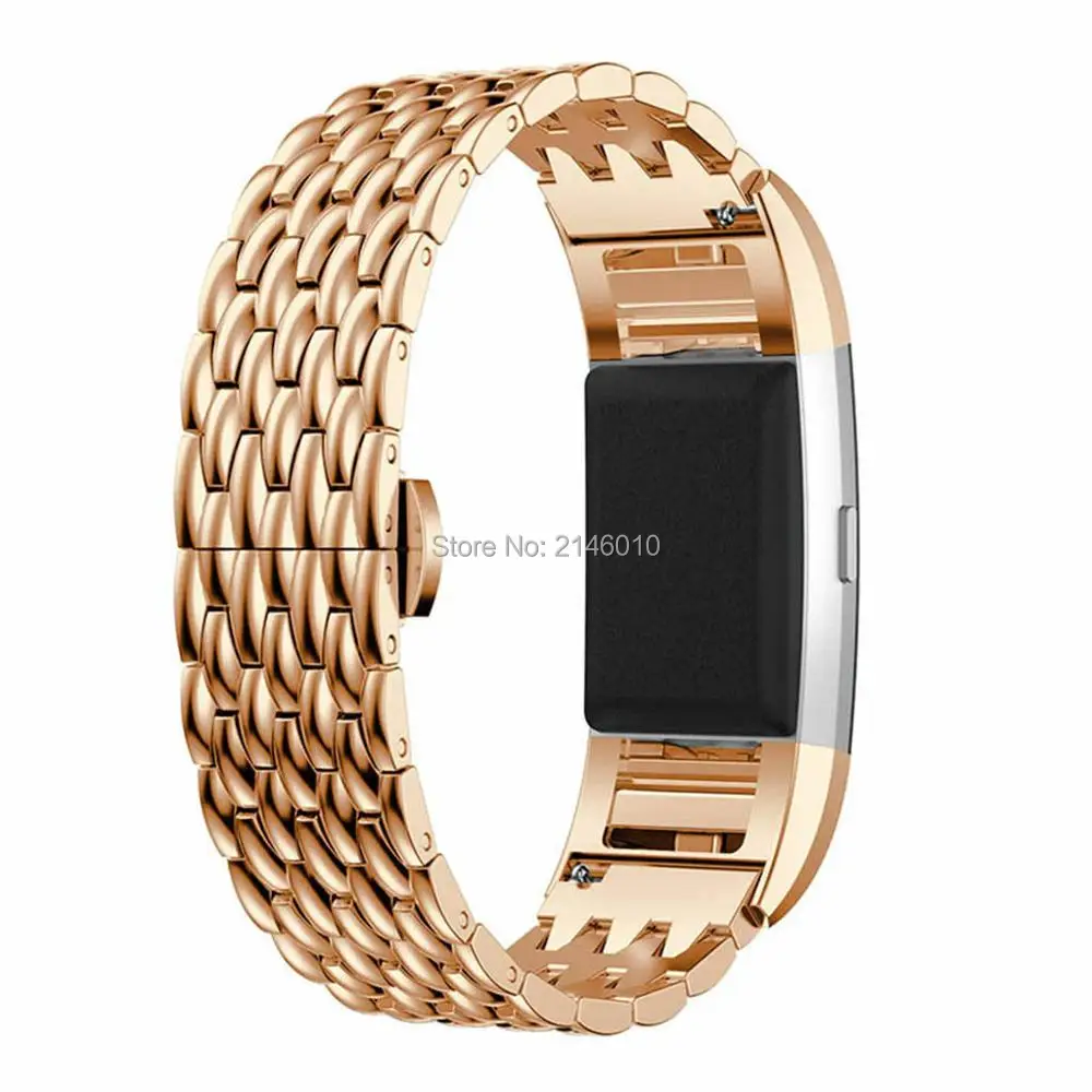 Metal Stainless Steel Strap Wrist Watch Band Bracelet For Fitbit Charge 2 / 2 HR