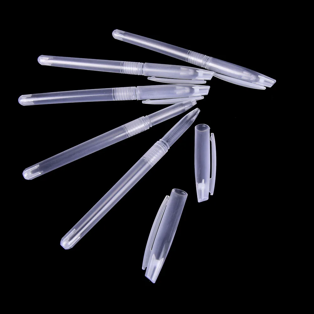 

10pcs Gel Pen Shell Ballpoint Pen Shell Transparent Pen Cover Clear Pen Simple Styple Pen School Stationary Office Supplies