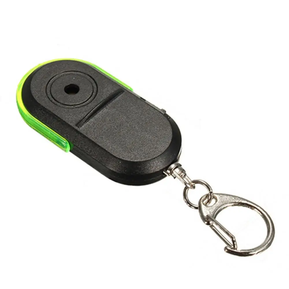 Sifflet Sound Control Key Finder, LED Glowing Voice Control, Porte-clés, Localisateur pour animal de compagnie, Anti-perte, Lumière LED, Smart Sound Locator
