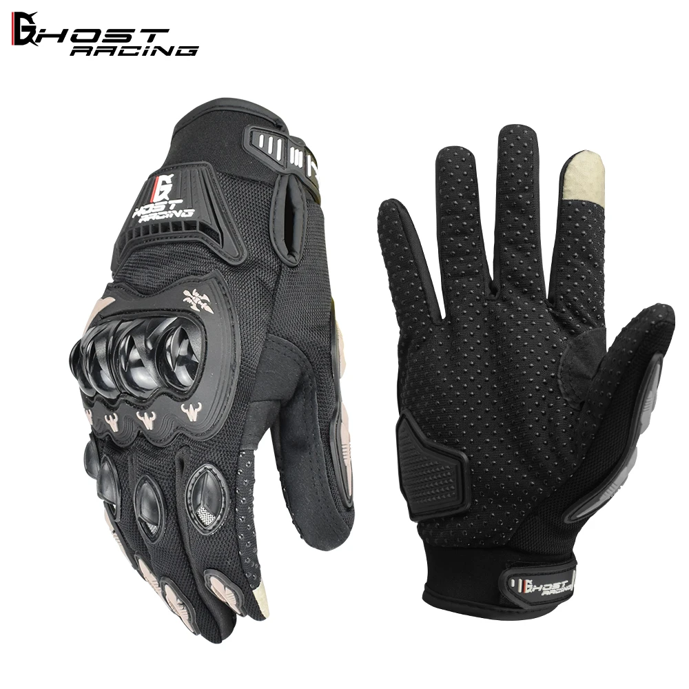 Motorcycle gloves men's riding gloves fall-proof motorcycle racing breathable mountain bike gloves equipped with touch screen