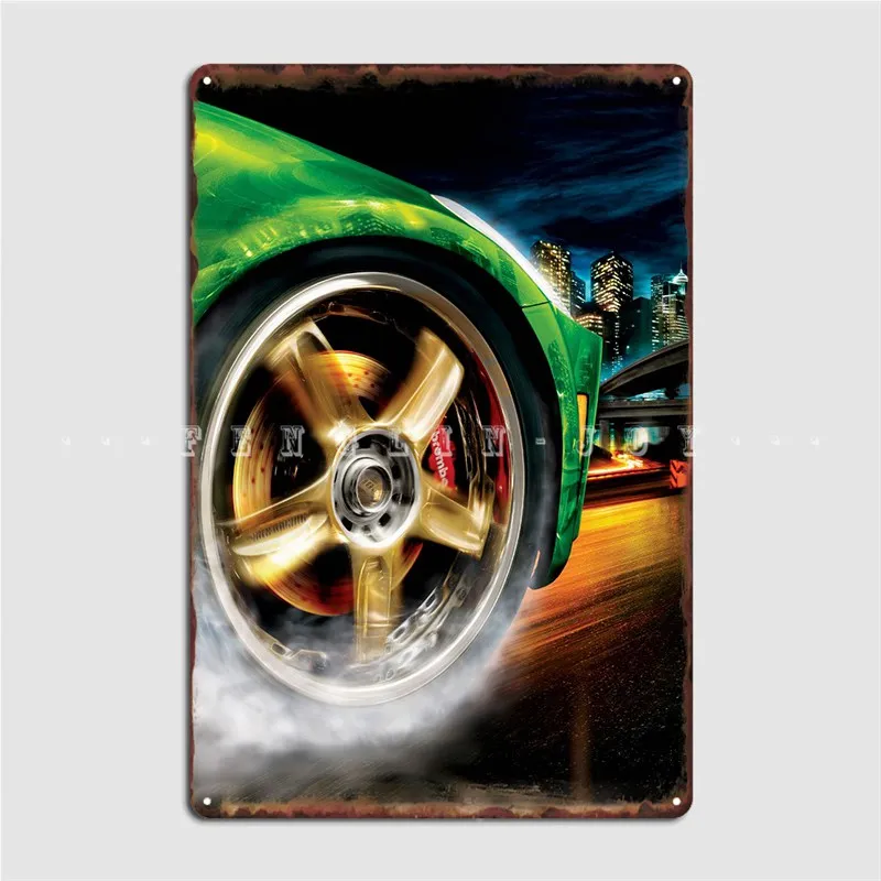 Need For Speed Underground Poster Metal Plaque Wall Decor Cinema Garage Bar Cave Decoration Tin sign Poster