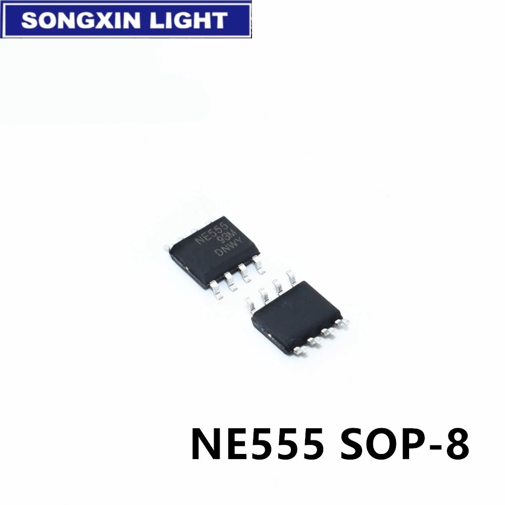 100pcs NE555DR NE555D NE555 IC 555 SMD SOP-8  original IC SOP8