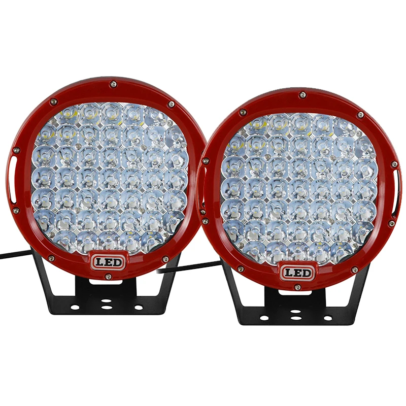 Auxtings 9 ''225/294W Led Werken Licht Rood/Zwart IP67 High Power 4X4 Offroad auto 9in Spot Beam Led Licht 12/24V Voor Auto