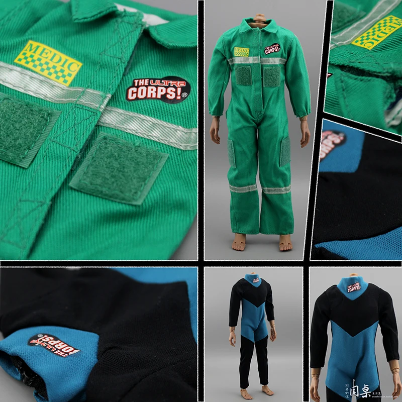 1/6 Sca Uniforms Action&Toy Figures Clothes Accessory poptoys Suit Coverall Suit Racing Set Tight Jumpsuit Wear Bodysuit Siamese