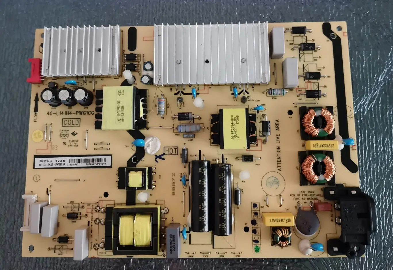 100% test working for TCL L55E5800A-UD power board 40-L141H4-PWG1CG