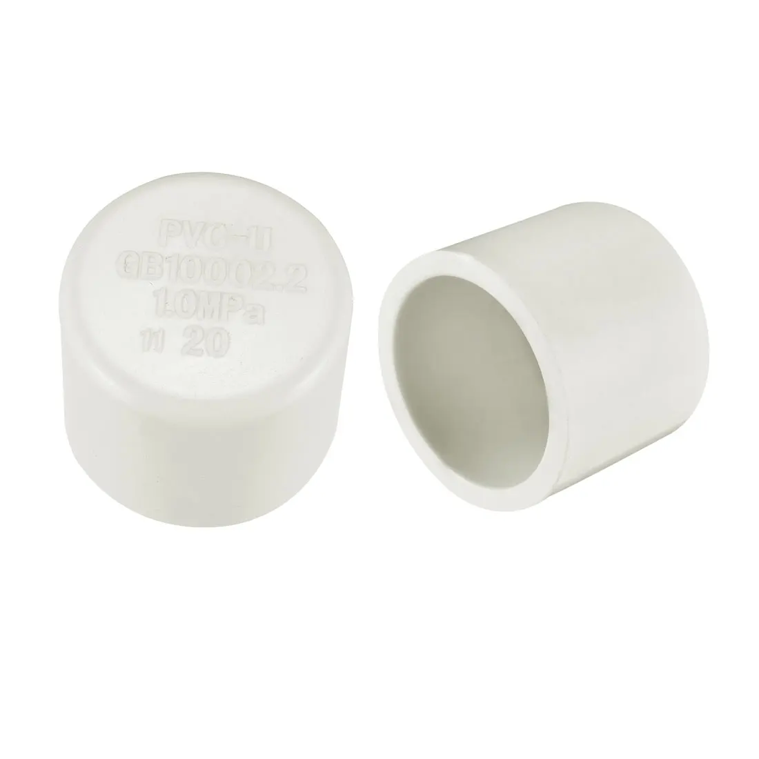 uxcell 2Pcs 20mm PVC Pipe Cap Fitting, Slip Socket External End Caps