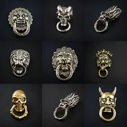 Brass Decorative Clasp Cloth Clasp Material Animal Head Handmade Leather Bag Chain Button Rivet Connector Accessories