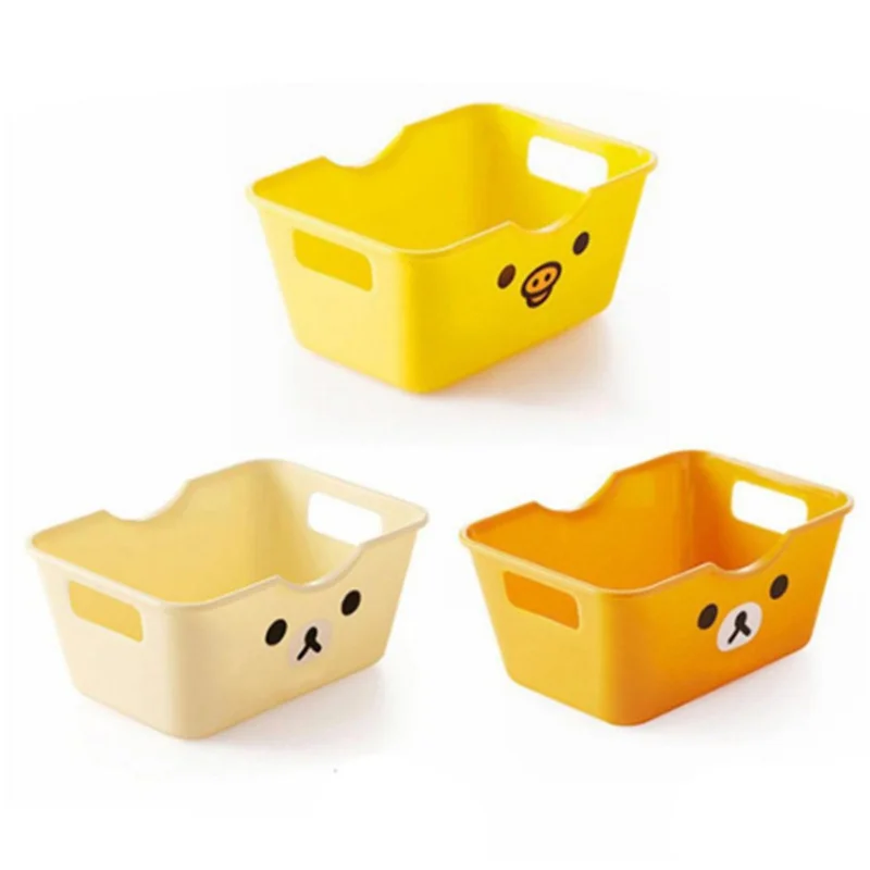 Hot Sale Storage Basket Student Desktop Snack Storage Box Plastic Cosmetic Storage Box Household Kitchen Sorting Box Makeup Box