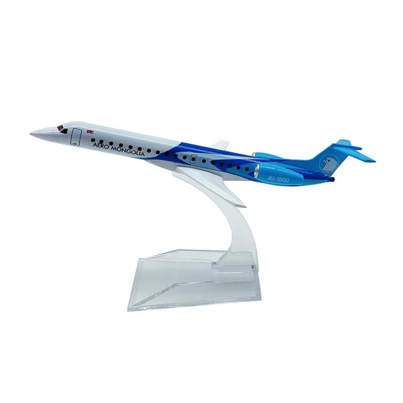 Jason tutu 16cm aero mongólia erj145 avião modelo de aeronave diecast metal 1/400 escala aviões