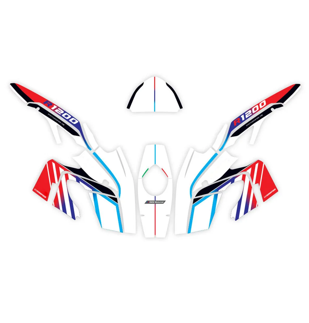 Motorcycle body decorative sticker Front fairing waterproof moto decals stickers kit For BMW R1200GS 2008-2012 gs r1200 R1200 gs