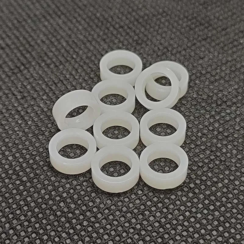 M6 * 9*3 Witte Ronde Nylon Threadless Plastic Spacer Abs Standoff Wasmachine Non-Threaded Pcb Board Schroef bolt Id = 6 Od = 9 L = 3