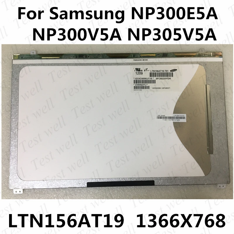 

Original 15.6" LTN156AT19-T01 LTN156AT19-001 LTN156AT19 For Samsung NP-SF510 NP300E5A 550P5C NP300V5A LED LCD Screen 40 Pins