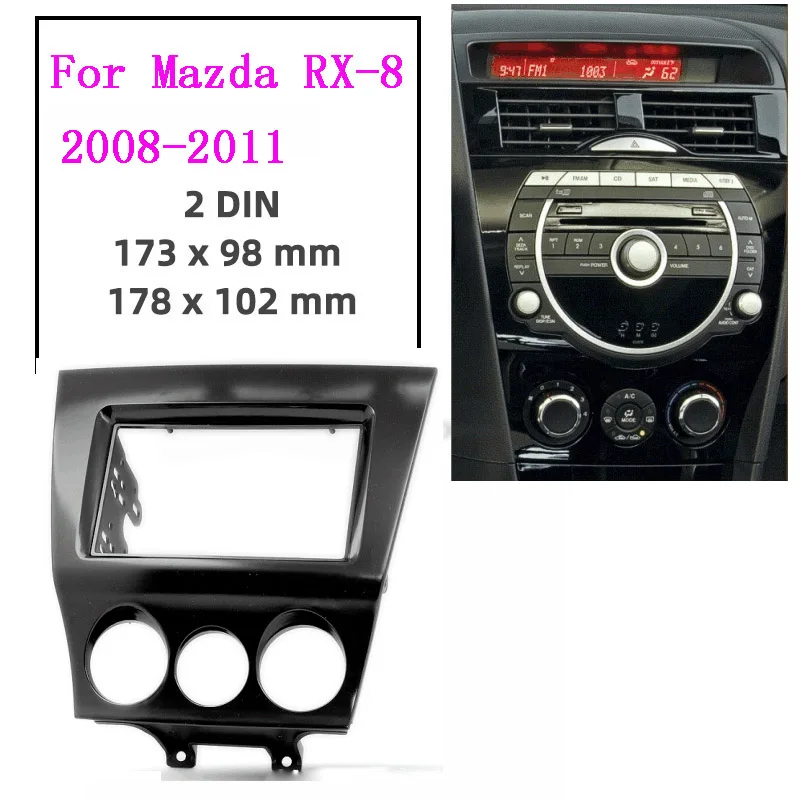 

2din Car Radio Fascia frame gps navigation fascia panel is suitable MAZDA RX-8 2008-2012 car radio frame