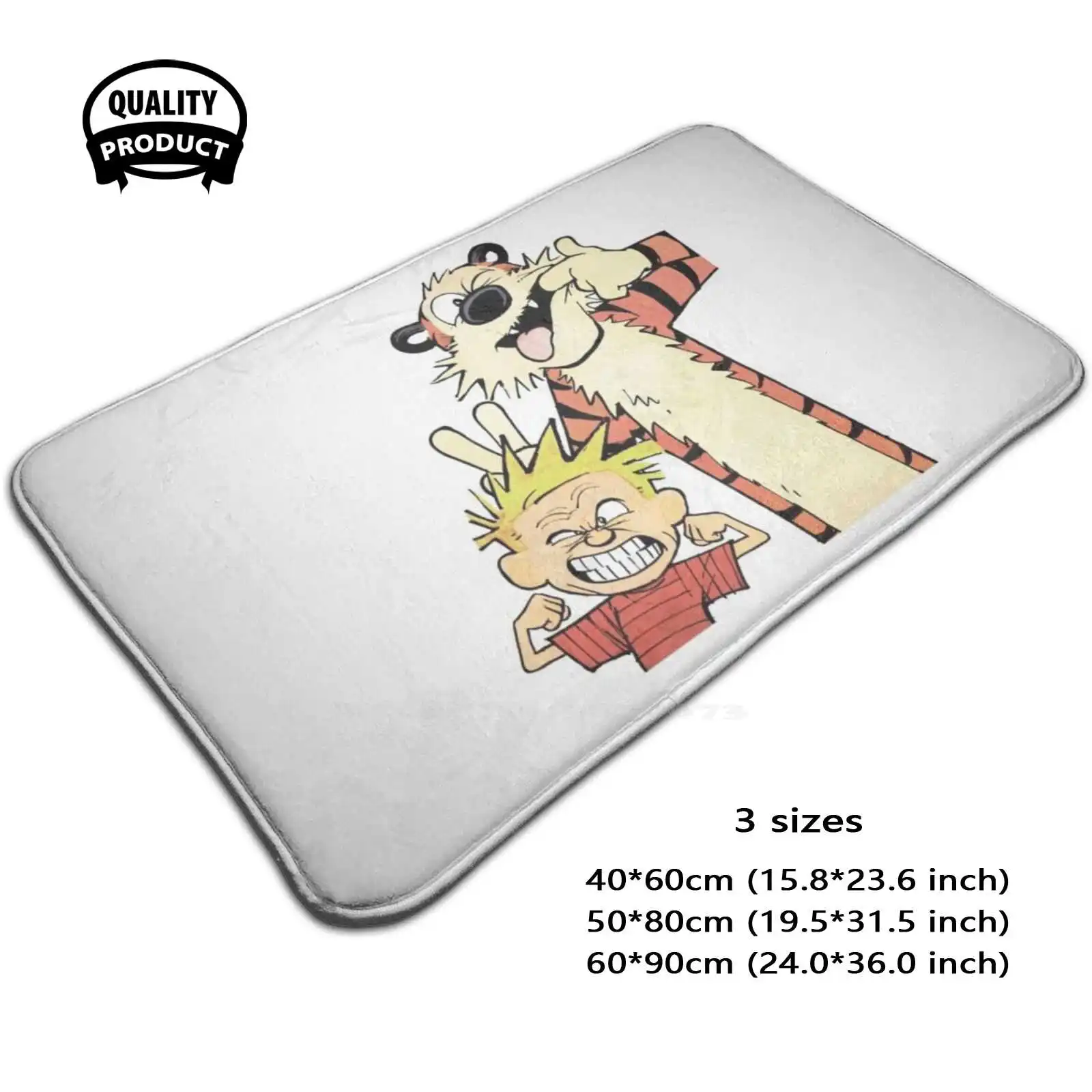 , Calvin , Hobbes , Bill Watterson , Sticker Soft Cushion Home Carpet Door Mat Car Rug The Adventure Bill Watterson Gethuk