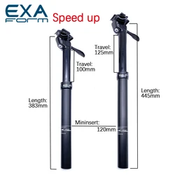 KS EXAForm Speed Up Seat Tube MTB Adjustable 27.2/30.9/31.6mm 100/125mm Hand Control Hydraulic Bicycle Dropper