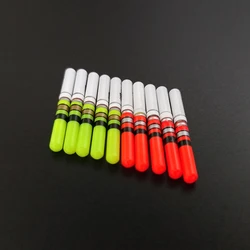 10 sztuk świecące pałeczki zielony/czerwony pracy z CR322 baterii wodoodporna lampa LED Lightstick Luminous noc wędkarskiego akcesoria J466