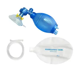 Ambu Manual Latex Free PVC Resuscitator Bag Children Infant With 1600ml Reservoir Oxygen Bags Simple Self-help Rescue Appratatus