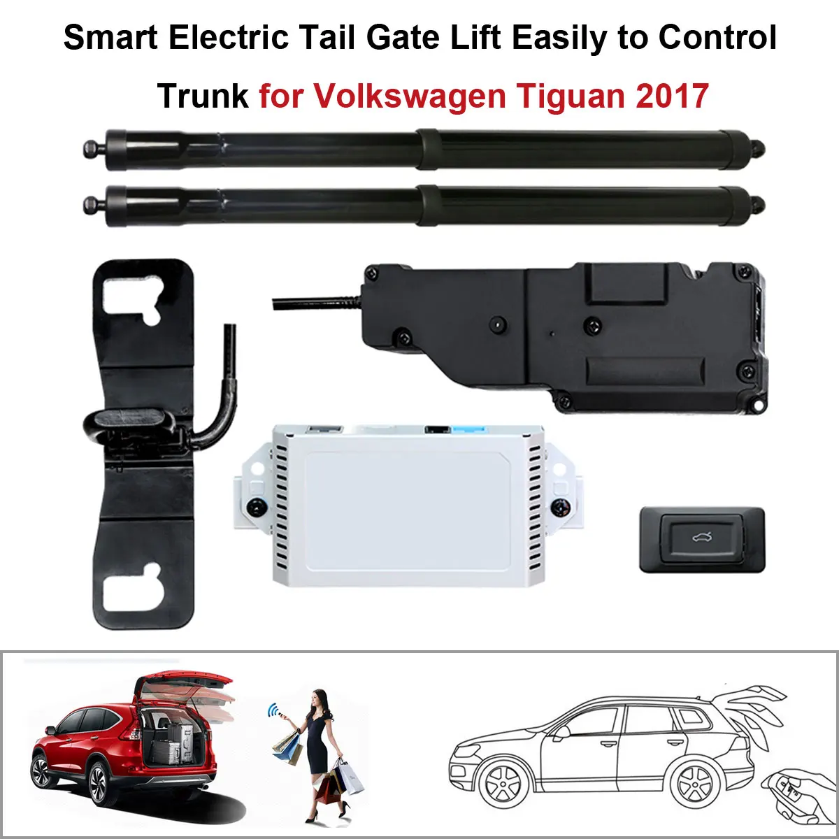 

Car Electric Tail Gate Lift Special for VW Volkswagen Tiguan 2017 Auto Control the Trunk