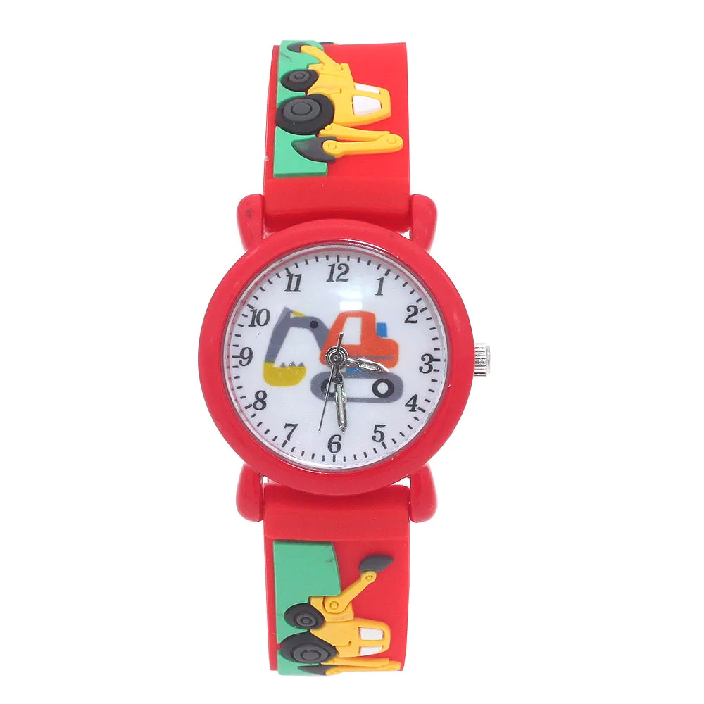 الكرتون الساعات لعب الأطفال الإلكترونية ساعة عادية حزام من الجلد بنين فتاة ساعة كوارتز الاطفال هدية الصبي الهدايا