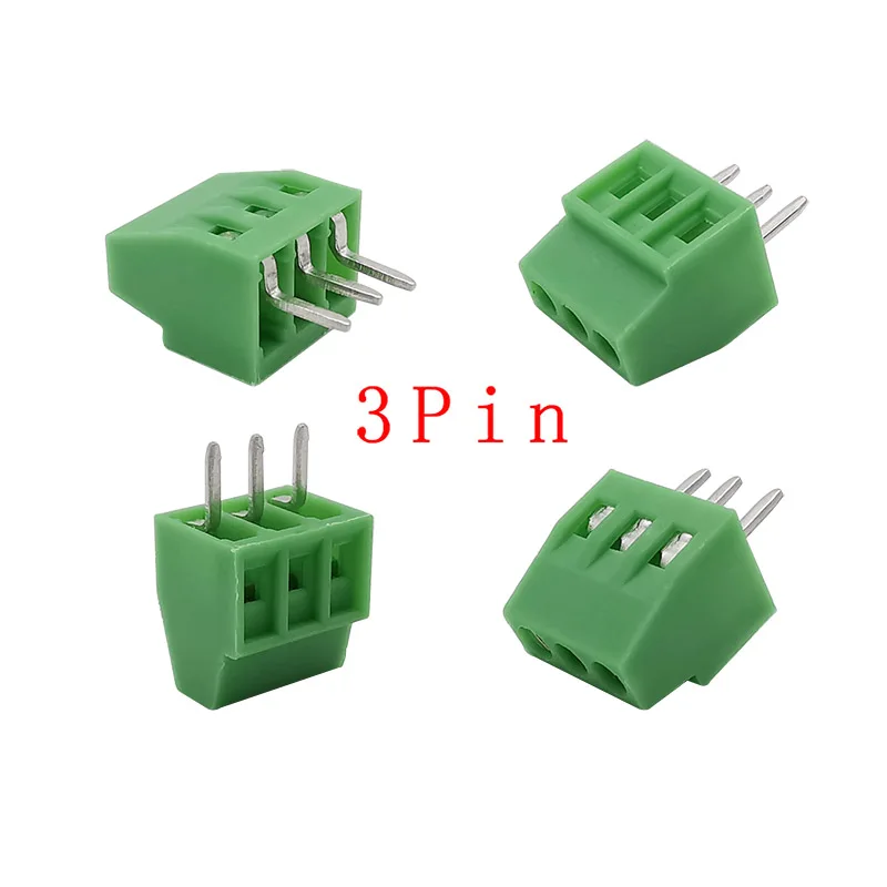 2/4/5Pcs Green Mini KF128 2.54mm 2P-6Pin Screw Terminal Blocks PCB Connector KF128-2.54 2P 3P 4P 5P 6P Terminal Blocks for wires image 3