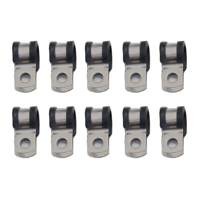 100PCS Anti-friction Pipe Fastening Buckle 9.52mm Hose Pipe Securing Clip Irrigation Water Pipe Hasps Locks Clips