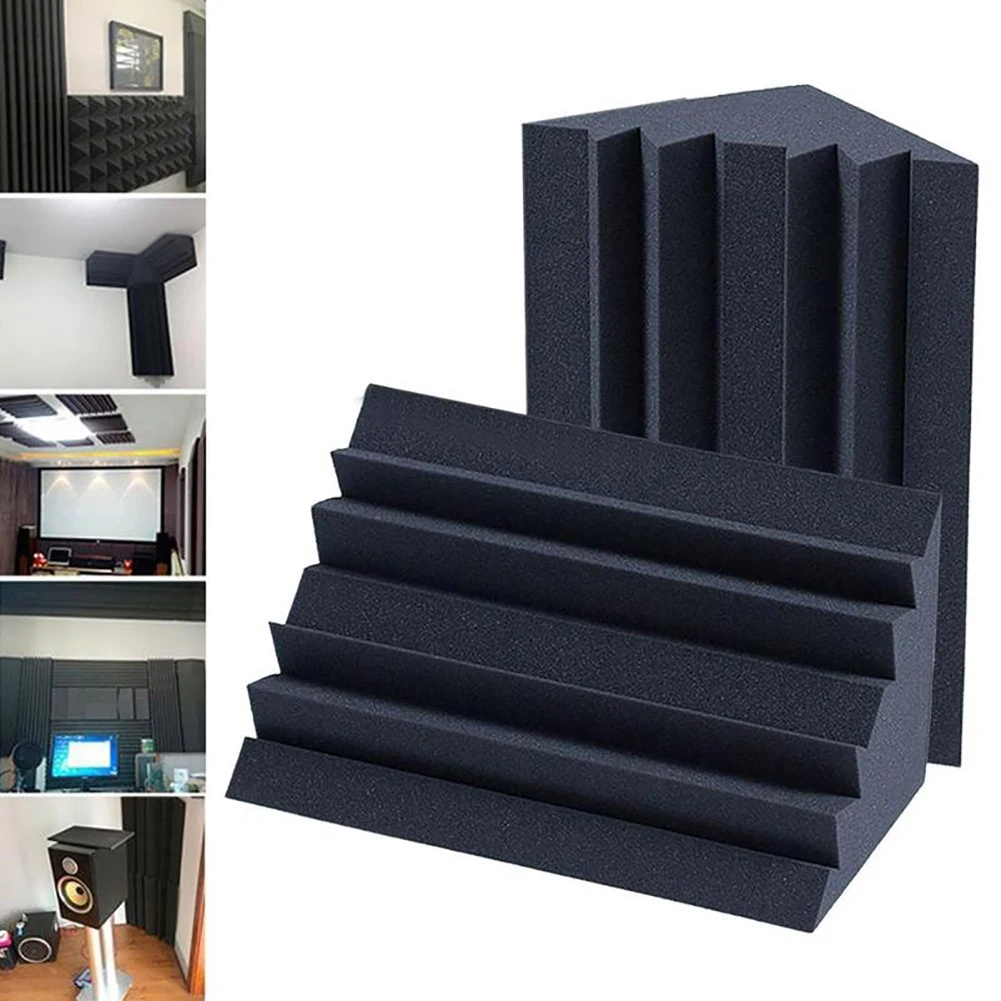 Sponge Soundproofing Foam Acoustic Bass Trap Corner Absorbers studio foam sound insulation for Meeting Studio Room