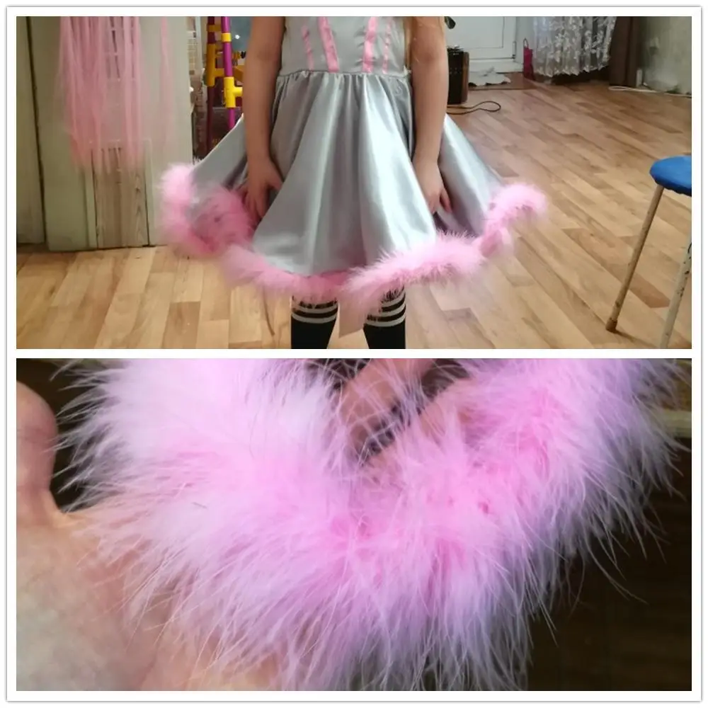 Marabou Feathers Boa Shawl Fluffy Feather Boa Dyed Colorful Wedding Party Decorative Pióropusze 20-22 Gram/1 PCS