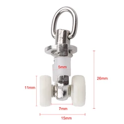 Riel deslizante de aleación de plástico para ventanas, riel deslizante de 26mm para balcón, 20 unidades