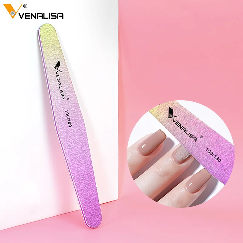 

5piece Venalisa Nail File 100/180 Double Side Lime Buffer Block High Quality Nail Files For UV LED Gel Polish Manicure Nail Tool