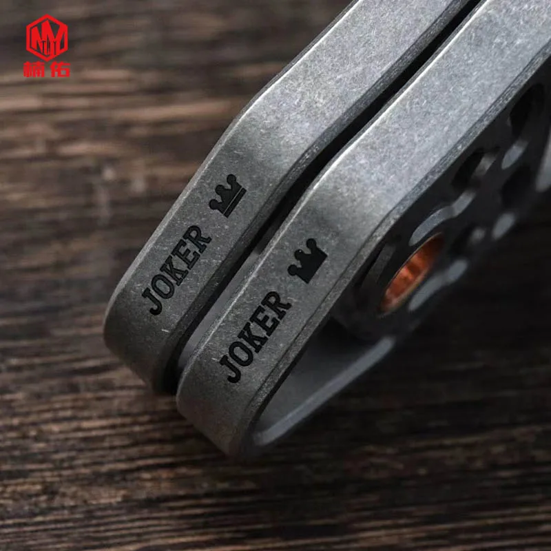 1PC Outdoor Multifunction Self-defense Tool EDC Portable Keychain Tool Pendant Titanium Alloy Joker Clown Bottle Opener