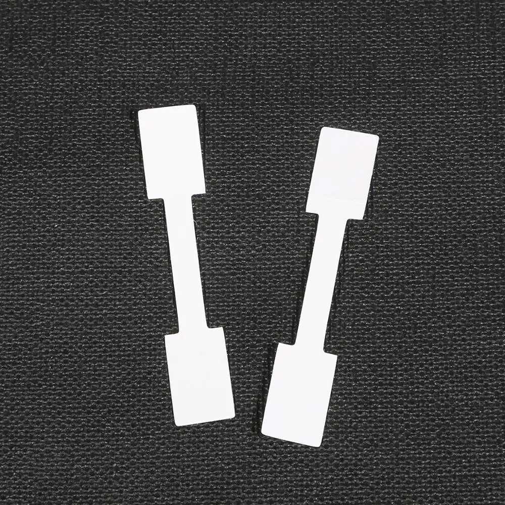 Wholesale 100 Pieces White Blank Price Tag Square Round Heads Paper Labels Sticker For Ring Necklace Bracelet Jewelry Display