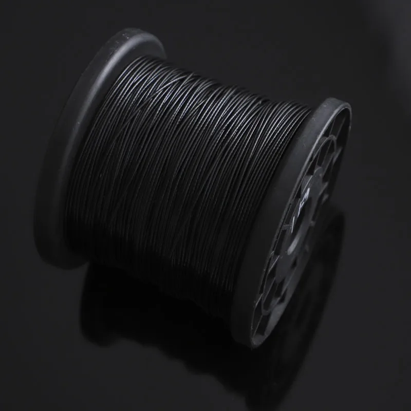 HQ BR01 Black PVC Plastic Coated Stainless Steel 304 Wire Rope Cable 0.38MM-6MM Total Diameter