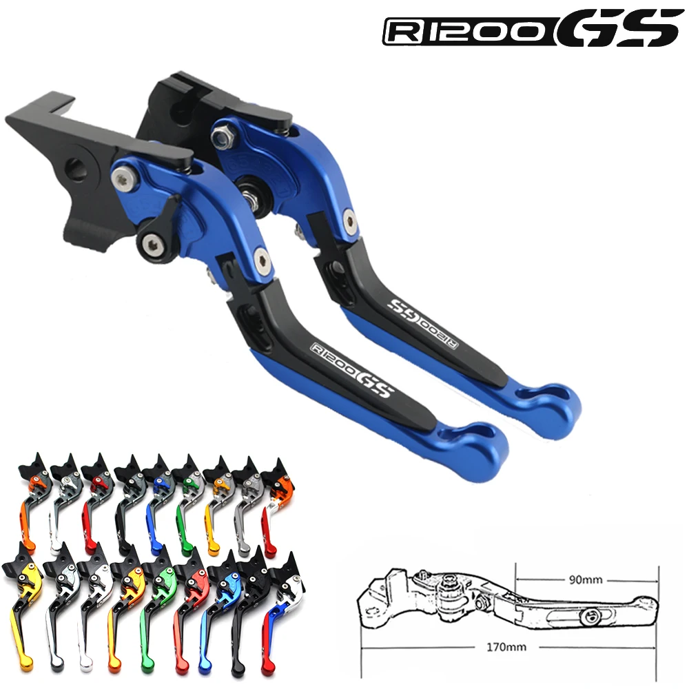 For BMW R1200GS R1200GS ADV motorcycle foldable adjustable brake clutch lever 2004-2012 2005 2006 2007 2008 2009 2010 2011