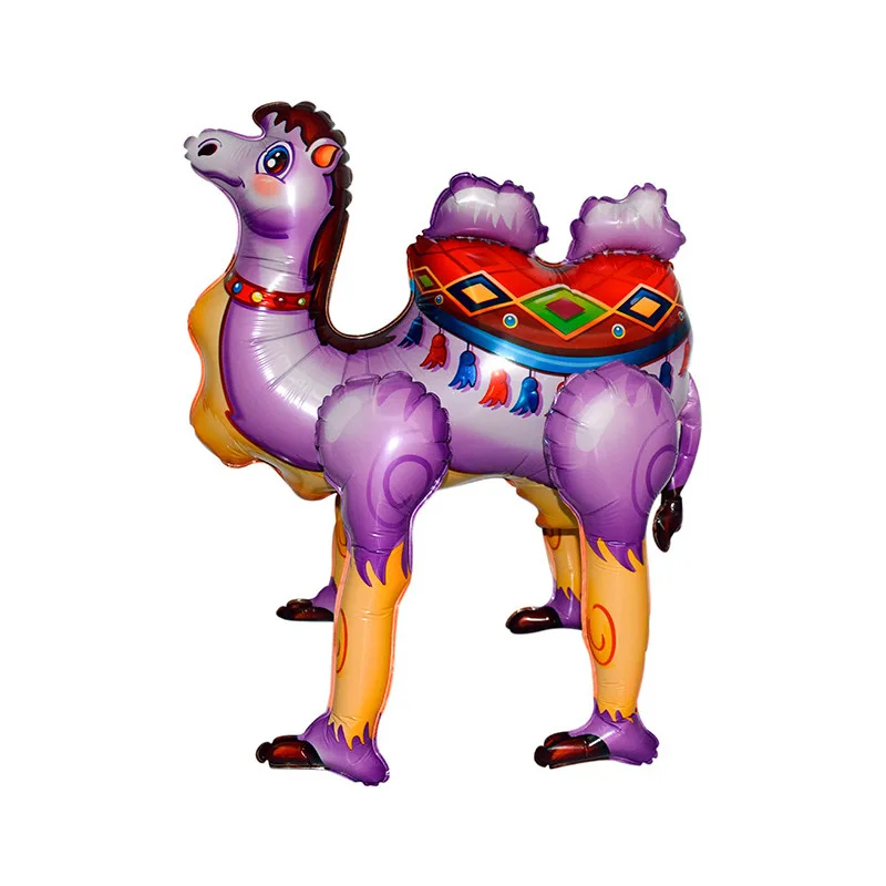 DIY 4D Walking Alpaca Camel Foil Balloons Jungle Animal Balloons Desert Camel Theme Birthday Party Decorations Home Decors Toys
