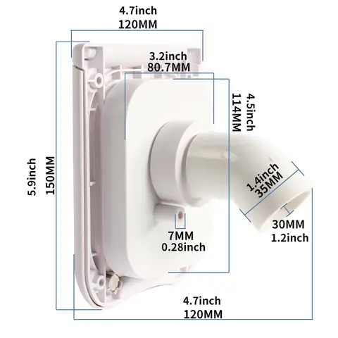 TYTXRV Husvagnstillbehör Fyrkantig lucka Utomhuscamping Fordonstillbehör Stark läckagesäker gravitation Med lås Vatteninlopp För Husbil 8 best sales husbilsvatten - №2