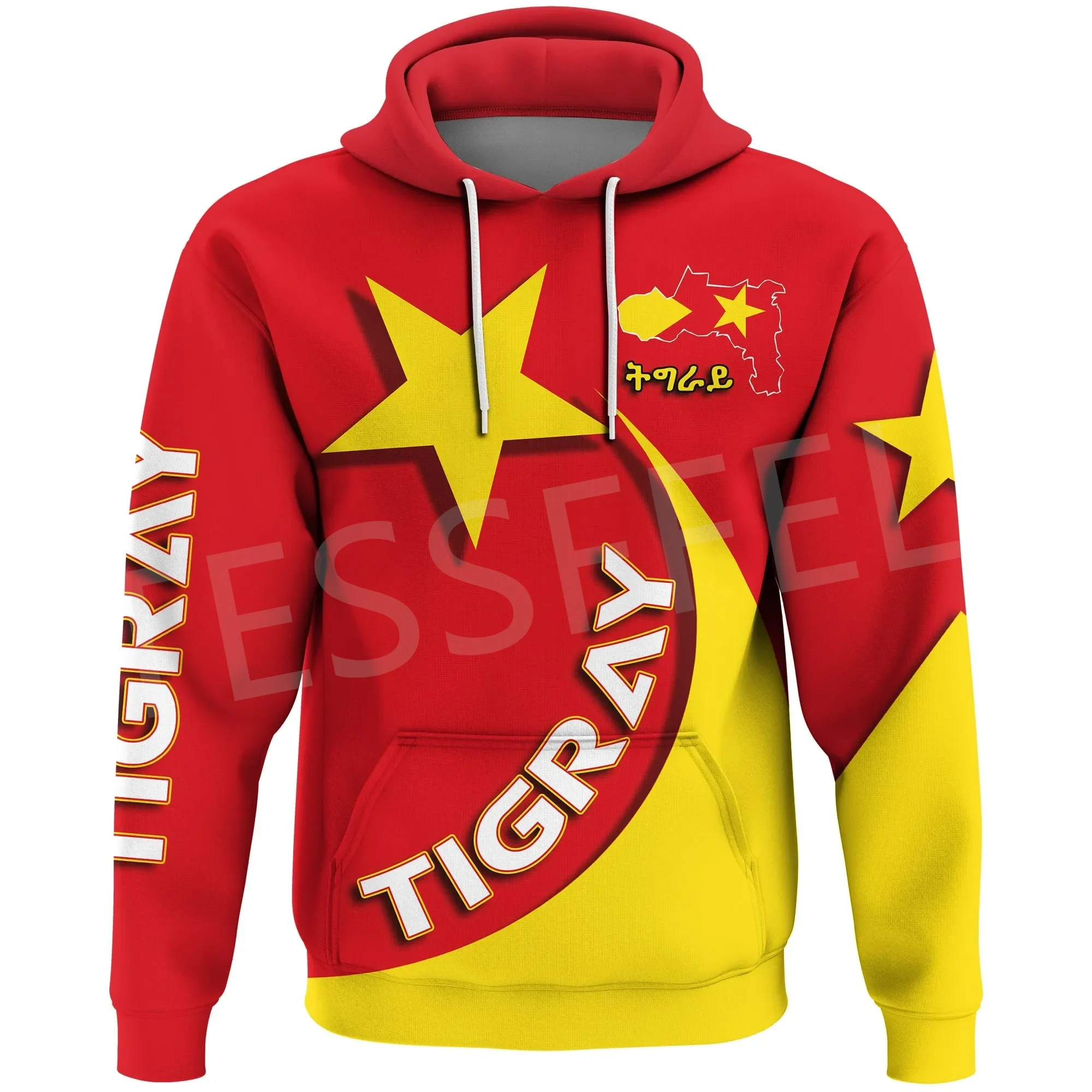 

Tessffel NewFashion Africa Country Ethiopia Tigray Flag Retro Harajuku Tracksuit 3DPrint Men/Women Streetwear Casual Hoodies A16