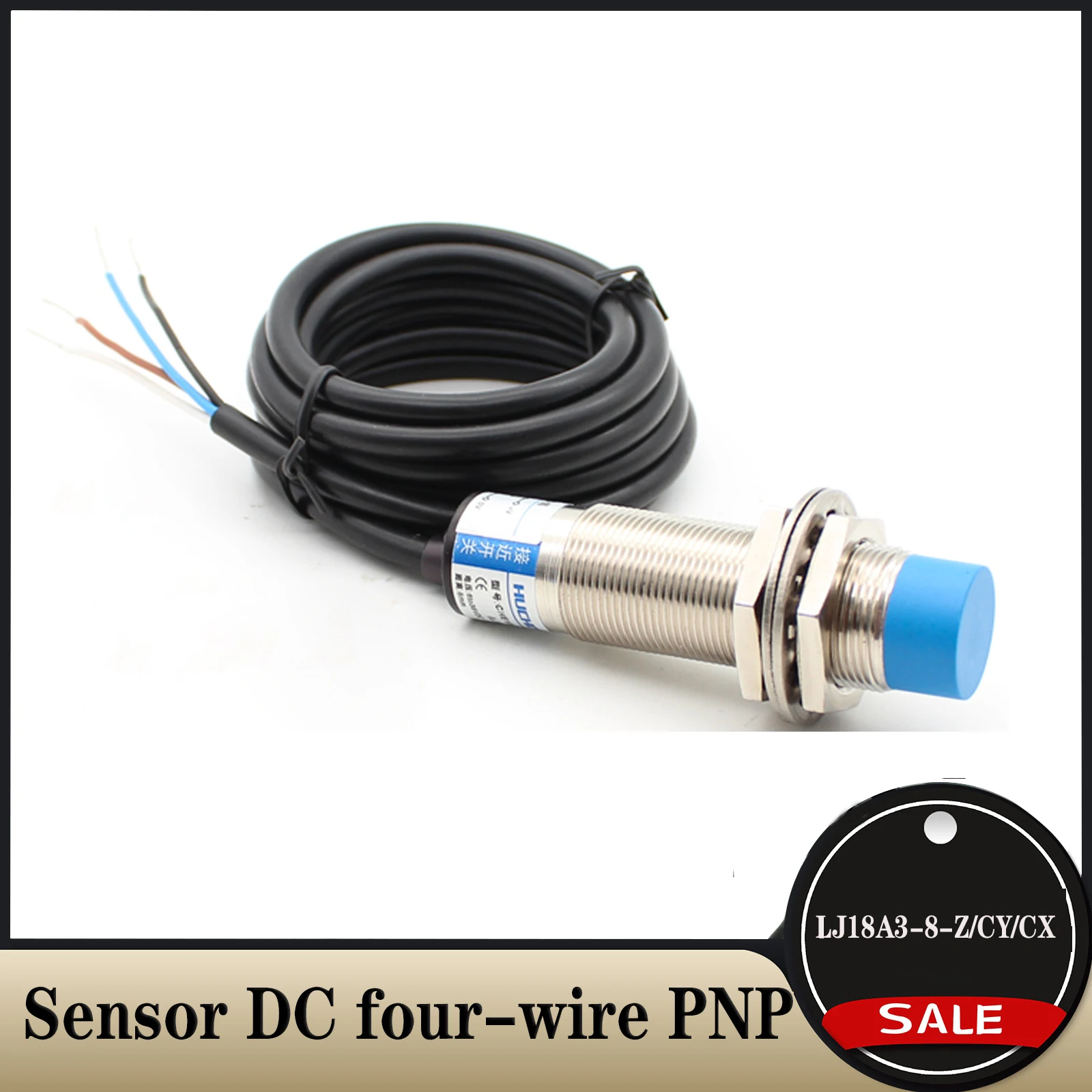 Four-wire Metal Sensor Proximity Switch Lj18a3-8-z/cy/cx Dc Four-wire Pnp/npn One Open And One Closed