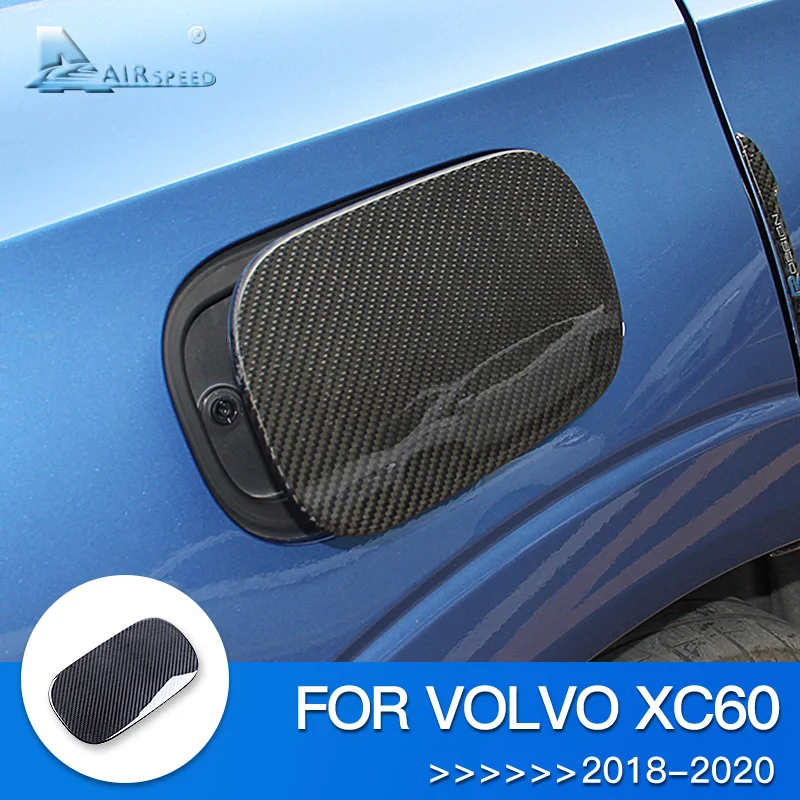 

AIRSPEED for Volvo XC60 2018 2019 2020 Accessories for Volvo XC60 Stickers Hard Carbon Fiber Fuel Tank Cap Cover Styling