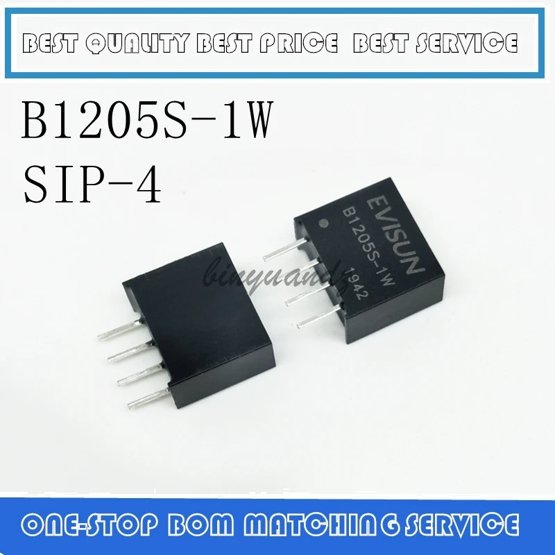 

5PCS-100PCS B1205S-1W B1205S 1W DIP-4 NEW 12V to 5V DC-DC Isolated power module