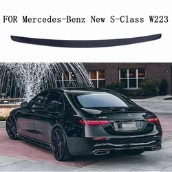 AMG style For Mercedes-Benz new S-class W223 S480 S500 S680 2021+ car trunk trunk lip wing carbon fiber spoiler