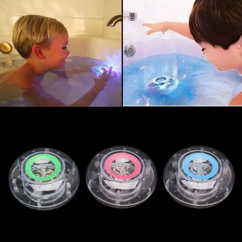 Bathroom LED Light Kids Color Changing Ball Toys Waterproof In Tub Bath Time Fun