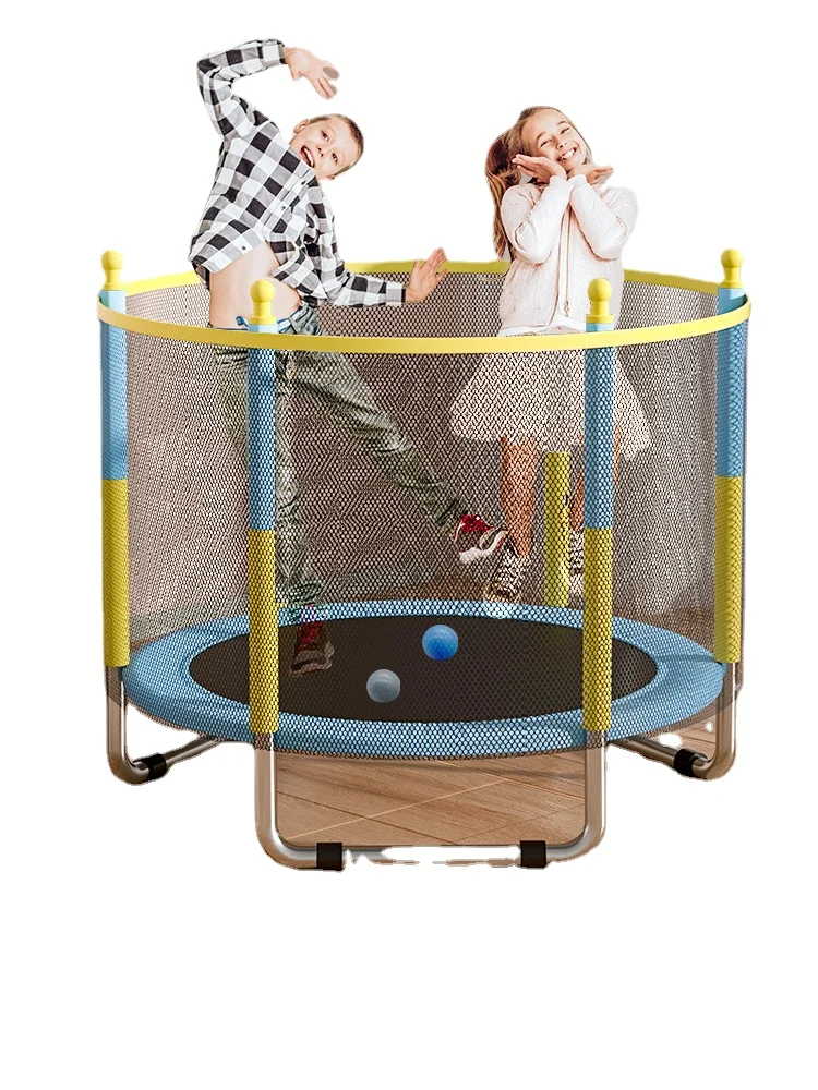 zq  Trampoline Children's Indoor Bouncing Bed Children's Toys Adult Fitness