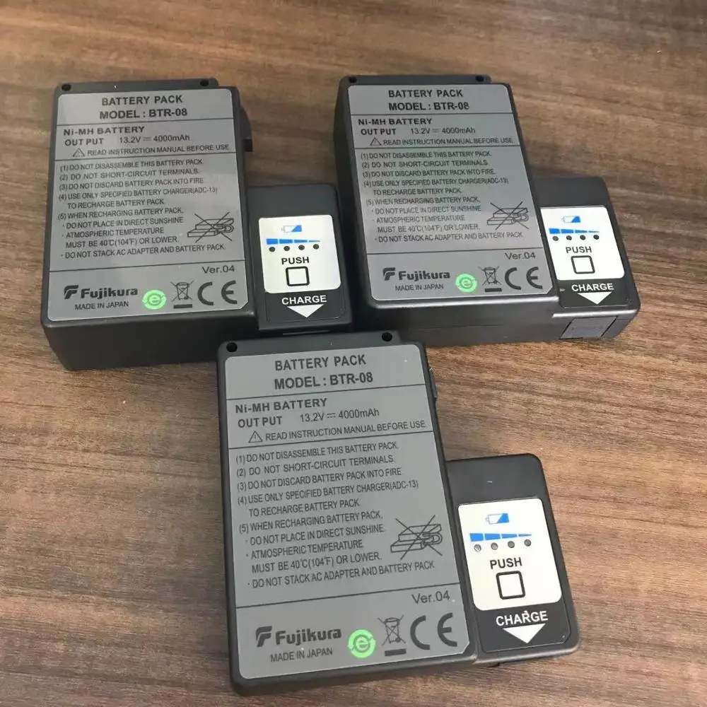 FSM-60S, FSM-60R, FSM-18S, FSM-18R, Fusion Splicer Batterij BTR-08 Vervangende Li-Ion Batterij 4000Mah