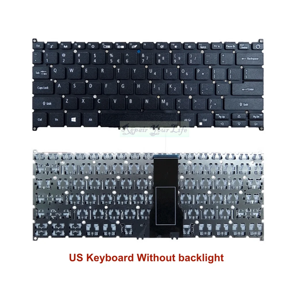 

SF314 US English RU Russian Keyboard for Acer Swift 3 SF314-54 SF314-54G SF314-41 SF314-41G Replacement keyboards SV3P-A80BWL