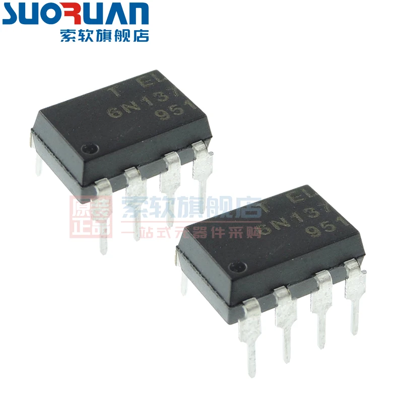 Frete grátis 6N137 6N137M DIP8 10PCS