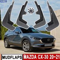 4x Car Mud Flaps Guards For Mazda CX-30 CX30 2021 - 2023 Mudflaps Splash Guard Matte Protection Mudguards Car Accessories wheel