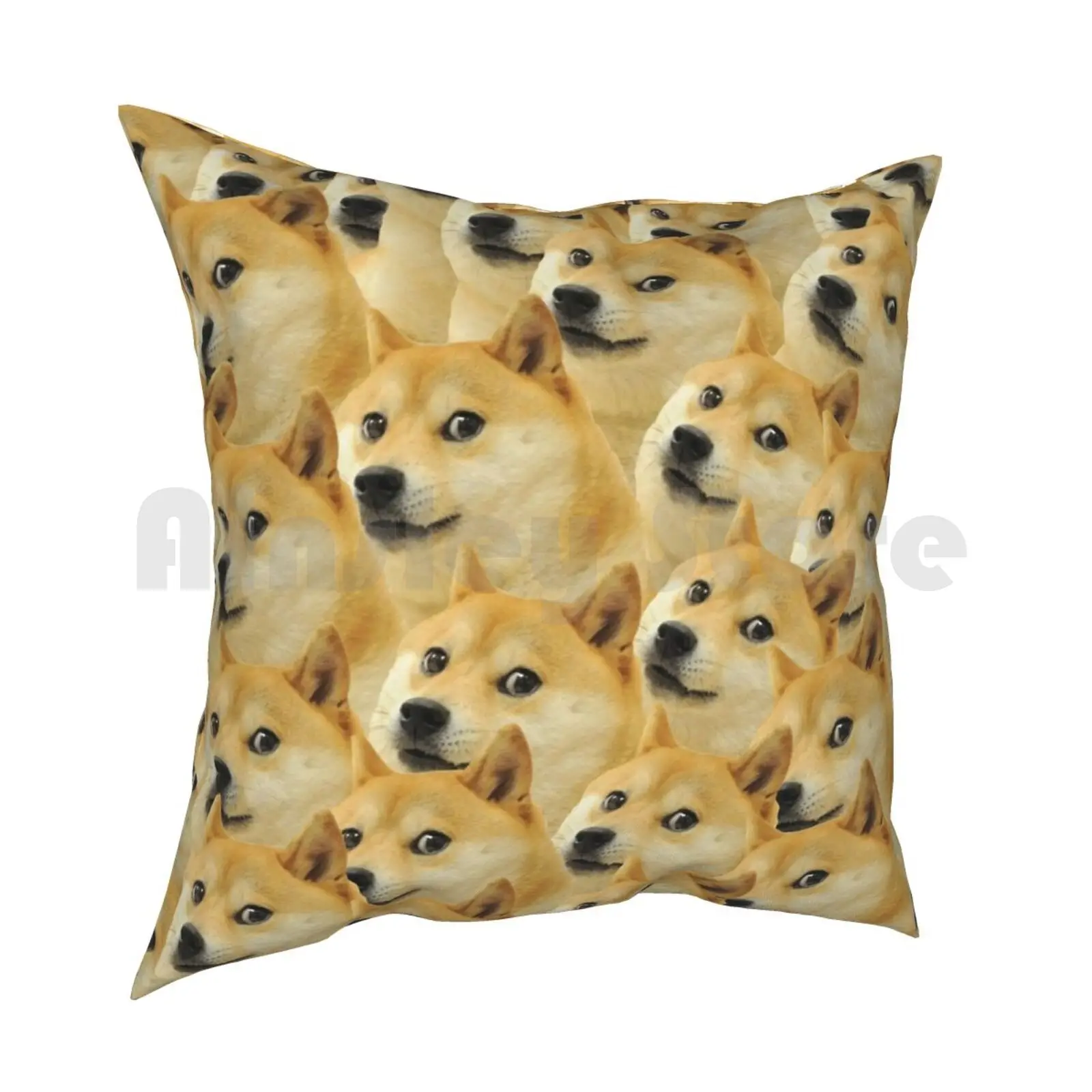 Doge Pillow Case Printed Home Soft DIY Pillow cover Doge Meme Dank Memes Cool Awesome Dog Animals Dogs Animal Cute Wow