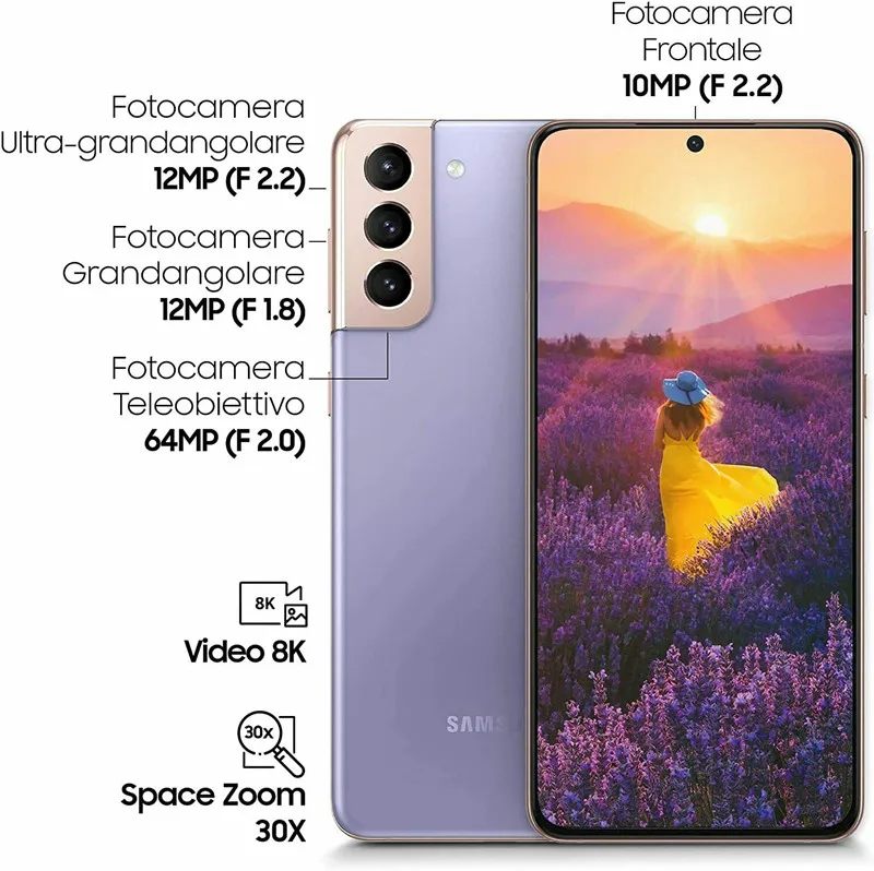 サムスンギャラクシー S21 プラス S21+ 5G デュアル Sim G9960 6.7