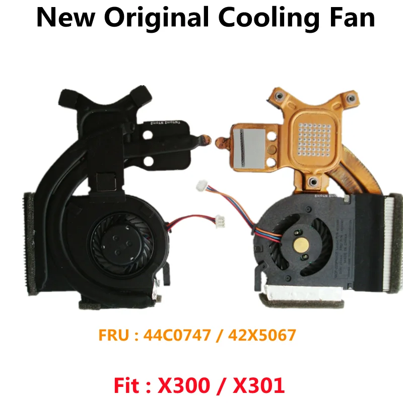 Original Cpu Ventilador de Refrigeração Cooler Dissipador Calor para Lenovo Thinkpad X300 X301 Portátil Fru 44c0747 42×4067 Novo